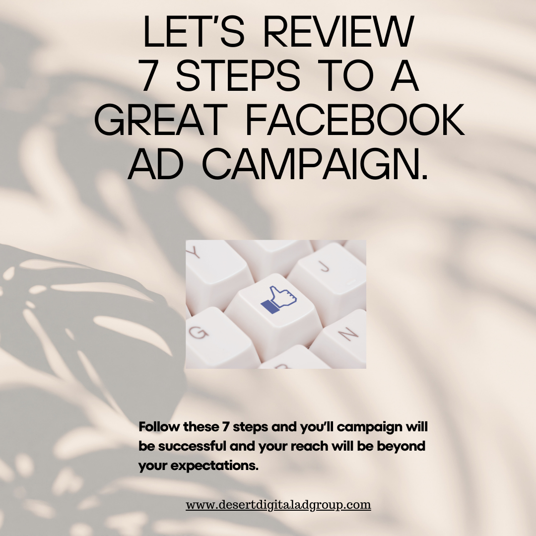 7 Step Checklist For Facebook Ad Campaigns (Traffic Goal) - Desert ...